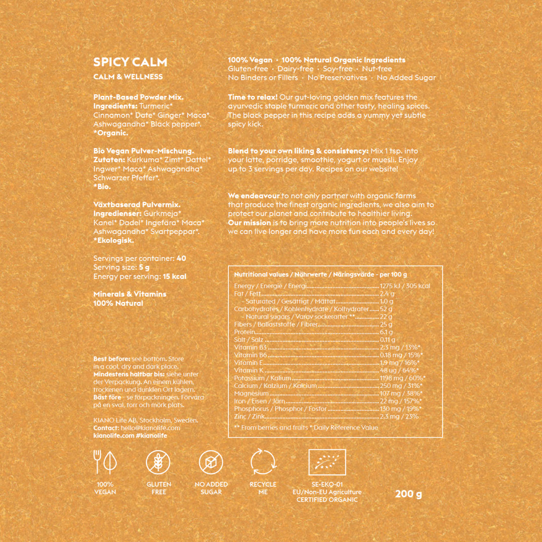 Gurkmeja Latte för Immunförsvar Boost