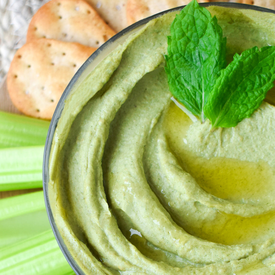 Hummus med grön superfood från hälsoföretag KIANO