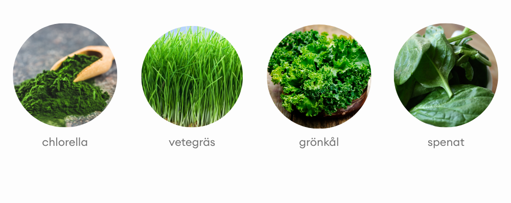 Green Boost huvudingredienser