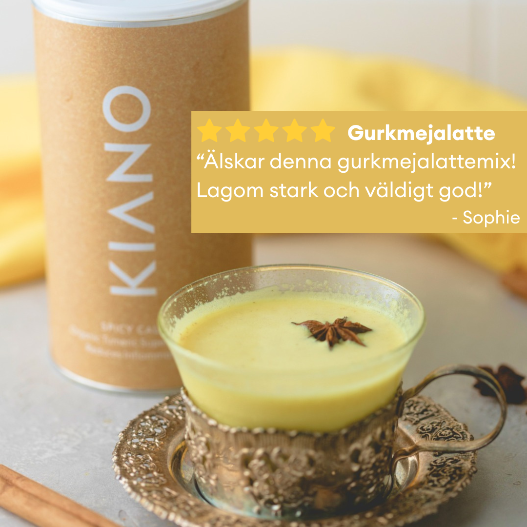 Gurkmeja Latte för Immunförsvar Boost